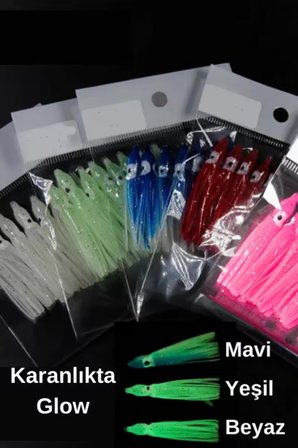 ea genset Silikon Ahtapot UV Neon Pembe Yapay Yem Olta Takımı, Çapari, Jig, Yapım Malzemesi 5 cm 5 Adet