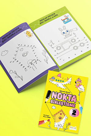 Eğlenceli Aktivite Nokta Birleştirme - Çocuklar Için Boyama Ve Aktivite Kitabı Seti (3 kitap)