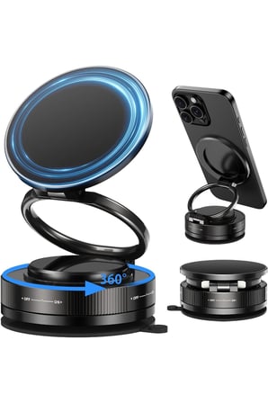 Katlanabilir Mınatıslı Manyetik Mini Araç Içi Ve Masaüstü Telefon Tutucu 360 Derece Dönen Yapışkanlı