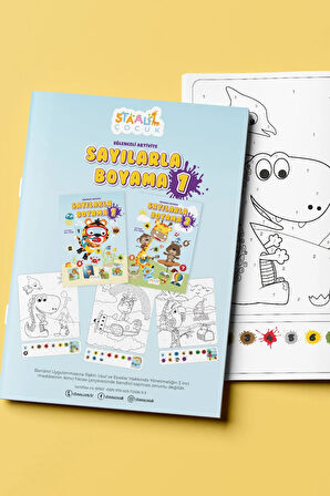 Kodlamalı Eğlenceli Aktivite - Sayılarla Boyama Kitabı Set (2 Kitap)