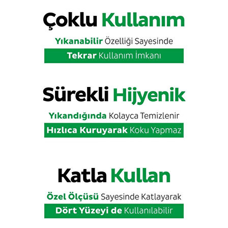 Sleepy Easy Clean Yüzey Temizlik Havlusu Beyaz Sabun Katkılı 100 Yaprak X 3 Adet