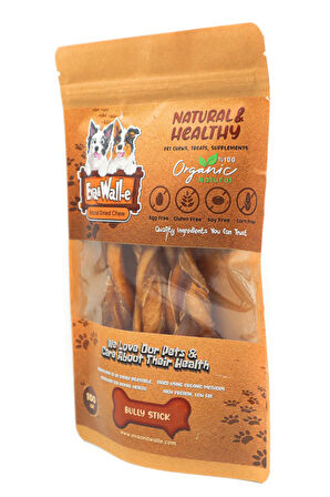 Köpek Kemiği Ödül Kemiği Kurutulmuş Taze Bully Stick Çiğneme, %100 Doğal Sığır Örgü Kamış 3 Adet