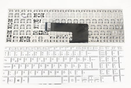 Sony Vaio SVF1532E4E SVF1532F1E SVF1532F4E beyaz Renk Klavye Tuş Takımı