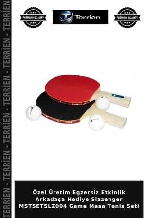 Özel Üretim Egzersiz Etkinlik Arkadaşa Hediye Slazenger MSTSETSLZ004 Game Masa Tenis Seti