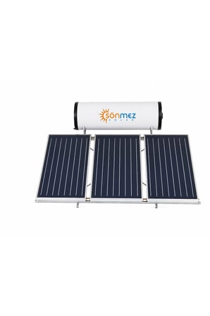 Solar 300L Emayeli Prizmatik 3 Bakır Kollektörlü Güneş Enerjili Su Isıtma Sistemi (KAPALI DEVRE BASINÇLI)
