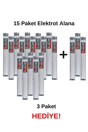 E (PE) Beyaz Geniş Plastik Kaynak Elektrodu-15 Paket Alana 3 Paket Elektrot