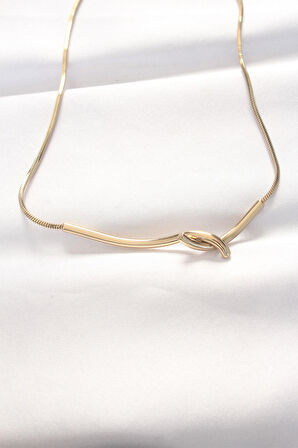 316L Çelik Gold Renk Kolye - EBJ240521W24283