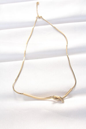 316L Çelik Gold Renk Kolye - EBJ240521W24283