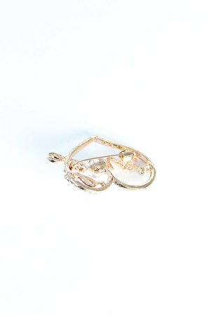 Zirkon Taşlı Metal Broş - EBJ250726W36955