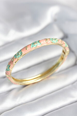 Yeşil Renk Detaylı Mineli Kelepçe - EBJ251010W38144