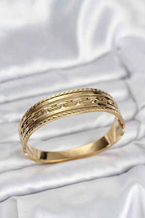 Gold Renk Vintage Model Kadın Kelepçe Bileklik - EBJ251025W38287