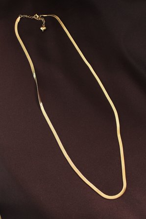 Çelik Altın Renk 60 cm İtalyan Zincir Kolye - EBJ260808W46185