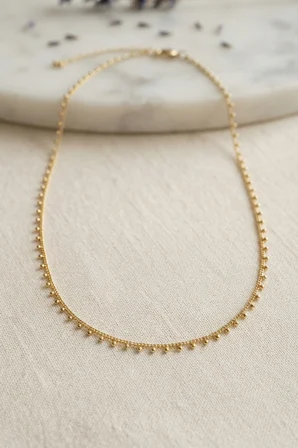 Gold Renk Topçcuk Model 60 cm Kadın Kolye - EBJ260822W46327