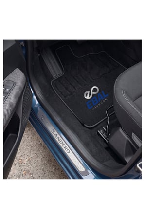 Dacia Sandero Stepway Krom Kapı Eşik Koruması 2008-2012 4 Parça Paslanmaz Çelik Abs Çerçeve