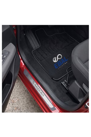 Dacia Sandero 2 Stepway Krom Kapı Eşik Koruması 2013 Üzeri 4 Parça Paslanmaz Çelik Abs Çerçeve