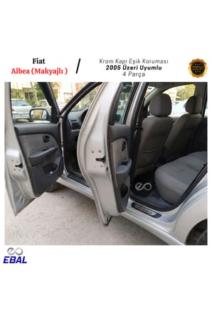 Fiat Albea Makyajlı Krom Kapı Eşik Koruması 2005 Üzeri 4 Parça