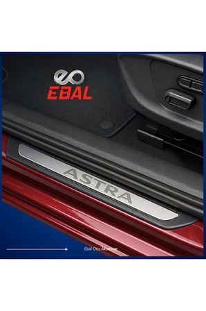 Opel Astra J 2009-2015 Krom Kapı Eşik Koruması 4 Parça Paslanmaz Çelik Abs Çerçeve