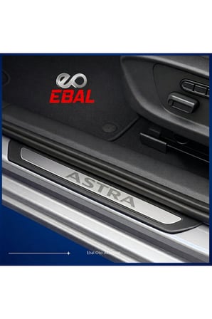 Opel Astra J 2009-2015 Krom Kapı Eşik Koruması 4 Parça Paslanmaz Çelik Abs Çerçeve