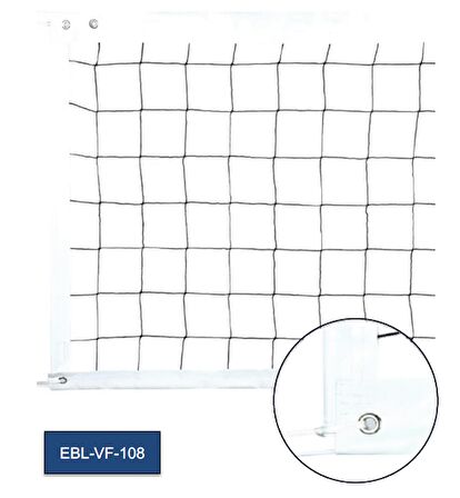 PROFESYONEL Voleybol Filesi (9.5mt) Sopa Destekli