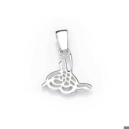 Ebuz Gümüş Tuğralı Kolye