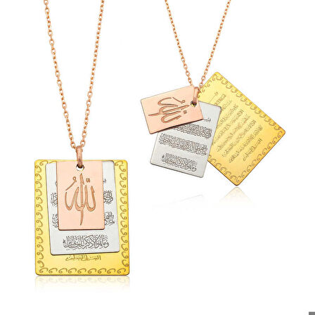 Ebuz Gümüş Ayetel Kürsi, Nazar Duası ve Allah Yazılı Kadın Kolye