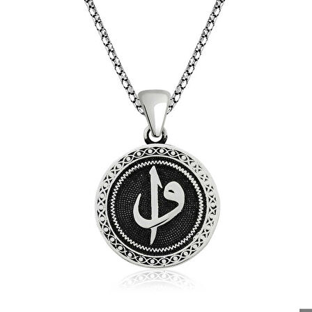 Ebuz Gümüş Elif Vav Kolye