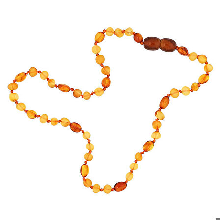 Ebuz Bebek Damla Kehribar Diş Kolye