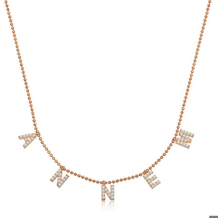 Ebuz ​Gümüş Rose Annem Yazılı Kadın Kolye