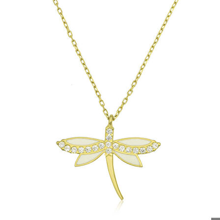 Ebuz Gümüş Gold Yusufçuk Kadın Kolye