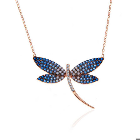 Ebuz Gümüş Rose Yusufçuk Kadın Kolye