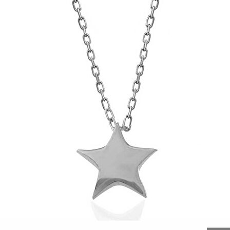 Ebuz Gümüş Yıldız Kadın Kolye