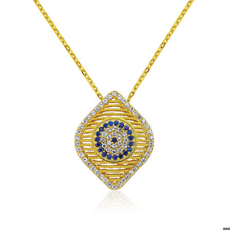 Ebuz Gümüş Nazar Kadın Kolye