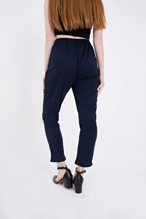 Ebedi Tam Kalıp Basic Eşofman Pantolon - Lacivert