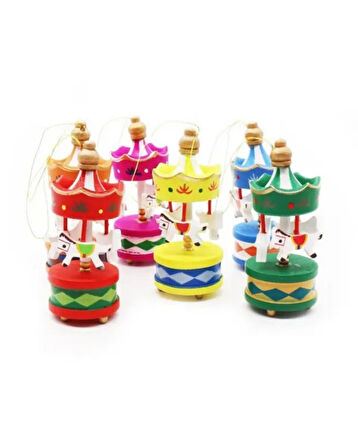 Renkli Atlı Karınca Dekoratif Süs Seti – 6’lı Minyatür Ahşap Karınca Figürü | El Yapımı Retro Tasarım