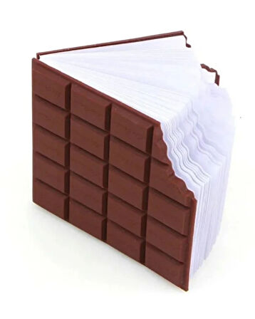 Çikolata Şeklinde Defter – Tasarım Not Defteri, Kawaii Ajanda, Eğlenceli Hediye, Spiral Kapaklı Notluk