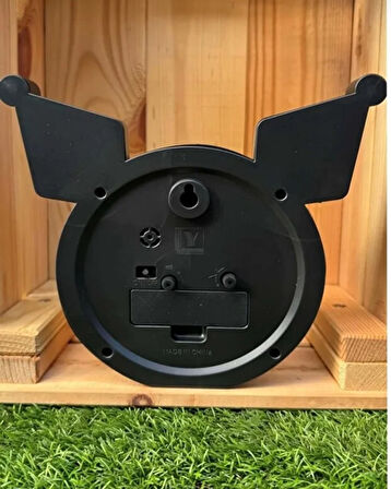 Kuromi Tasarım Dekoratif Masa Saati | Sevimli Karakter Saat | Çocuk Odası, Hediye ve Anime Koleksiyonu İçin