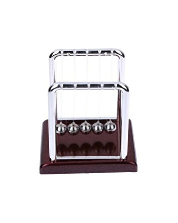 Newton Salıncağı Denge Küresi | Masaüstü Stres Giderici Dekoratif Fizik Oyuncağı | Ofis ve Ev İçin