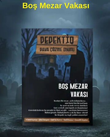 Dedektif Dava Çözme Oyunu – Boş Mezar Vakası | Gizem ve Soruşturma Temalı Strateji Masa Oyunu