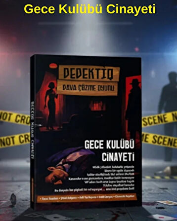 Dedektif Dava Çözme Oyunu – Gece Kulübü Cinayeti | Gizem, Soruşturma ve Strateji Masa Oyunu