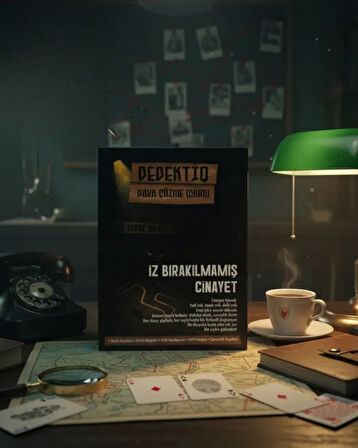 Dedektif Dava Çözme Oyunu – İz Bırakılmamış Cinayet | Gizem ve Soruşturma Temalı Strateji Masa Oyunu