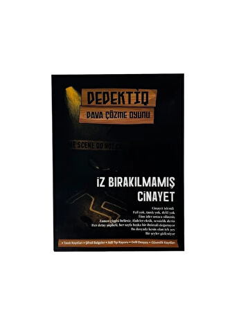 Dedektif Dava Çözme Oyunu – İz Bırakılmamış Cinayet | Gizem ve Soruşturma Temalı Strateji Masa Oyunu