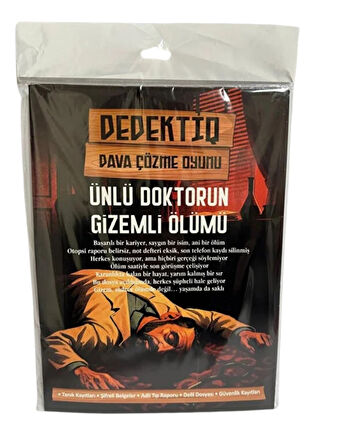 Dedektif Dava Çözme Oyunu – Ünlü Doktorun Gizemli Ölümü | Yetişkin & Gençler İçin Polisiye Hikâye, Kanıt İnceleme ve Bulmaca Çözme Oyunu