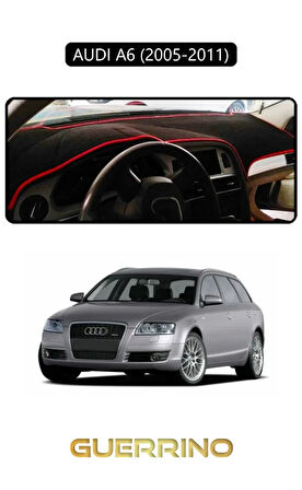 AUDI A6 (2005-2011) TORPİDO KORUMA HALISI SİYAH KENAR