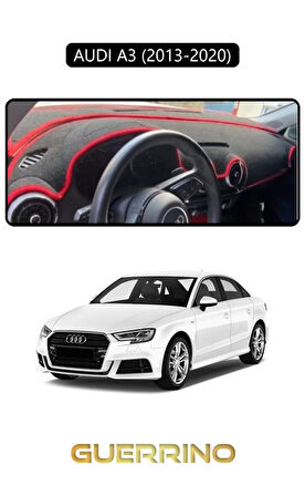 AUDİ A3 (2013-2020)TORPİDO KORUMA HALISI SİYAH KENAR