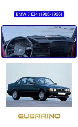 BMW 5 E34 1988-1996TORPİDO KORUMA HALISI MAVİ KENAR