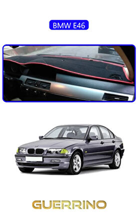 BMW E46TORPİDO KORUMA HALISI MAVİ KENAR