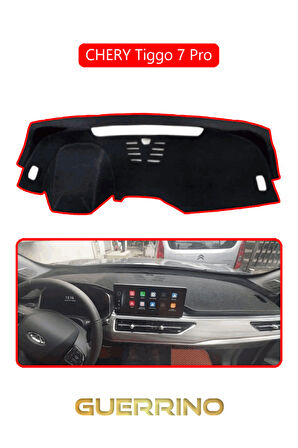 Chery Tiggo 7 PRO TORPİDO KORUMA HALISI KIRMIZI KENAR