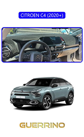 CITROEN C4 2020+TORPİDO KORUMA HALISI MAVİ KENAR