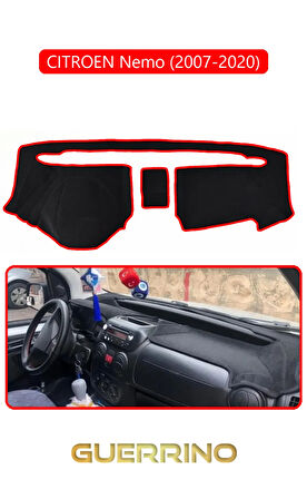 CITROEN Nemo (2007-2020)TORPİDO KORUMA HALISI KIRMIZI KENAR