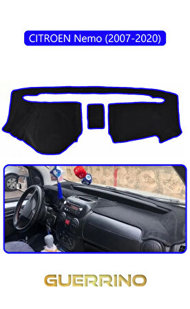 CITROEN Nemo (2007-2020)TORPİDO KORUMA HALISI MAVİ KENAR
